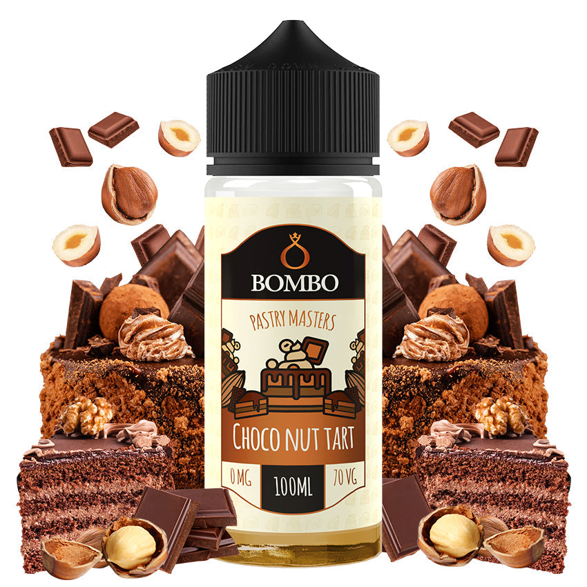 Bombo Choco Nut Tart 100ml E-Liquid Shortfill