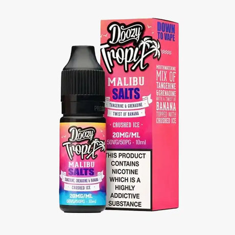 Doozy Nic Salt 10ml E Liquid Malibu Tropix