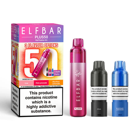 Drink edtion Elf Bar Plus 50 Prefilled Pod Kit - Vape Coil