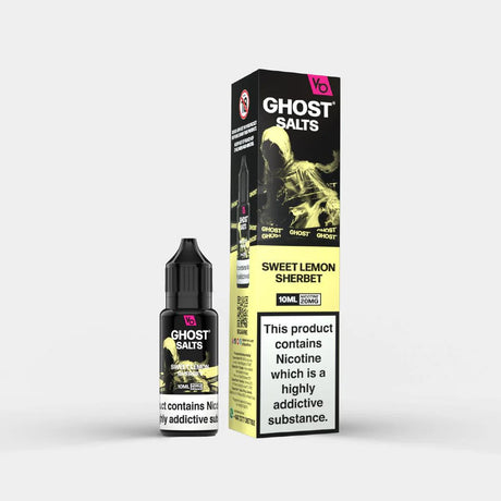 Vapes Bars Ghost Sweet Lemon Sherbert Nic Salt Vape Juice