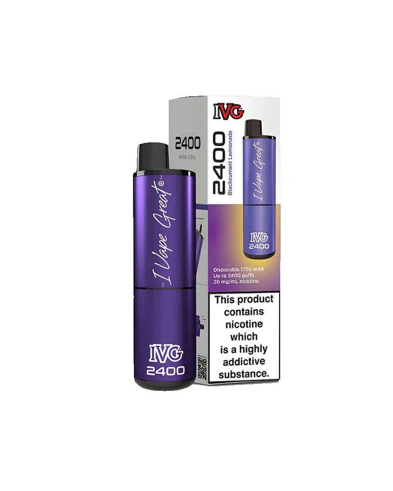 IVG 2400 Blackcurrant Lemonade Disposable Vape