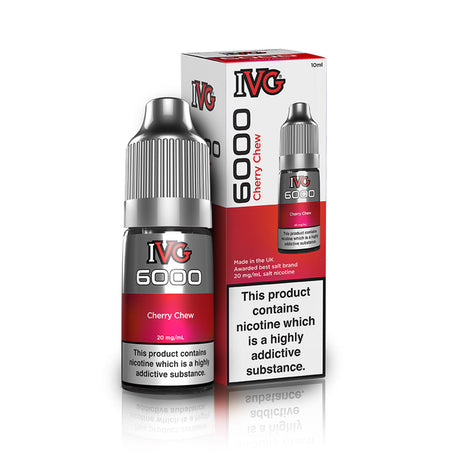 IVG 6000 Cherry Chew Nic Salt Vape Juice