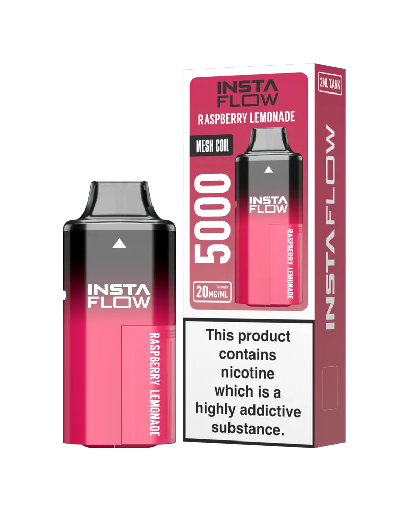 Instaflow 5000 Disposable Raspberry Lemonade Vape Kit