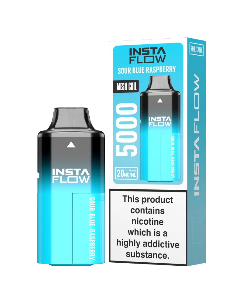 Instaflow 5000 Disposable Sour Blue Raspberry Vape Kit