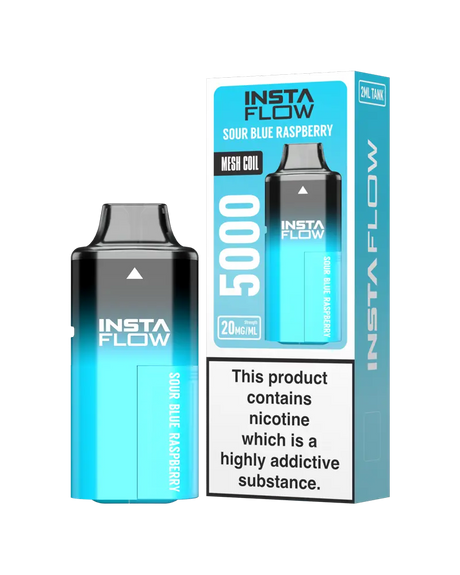 Instaflow 5000 Disposable Sour Blue Raspberry Vape Kit