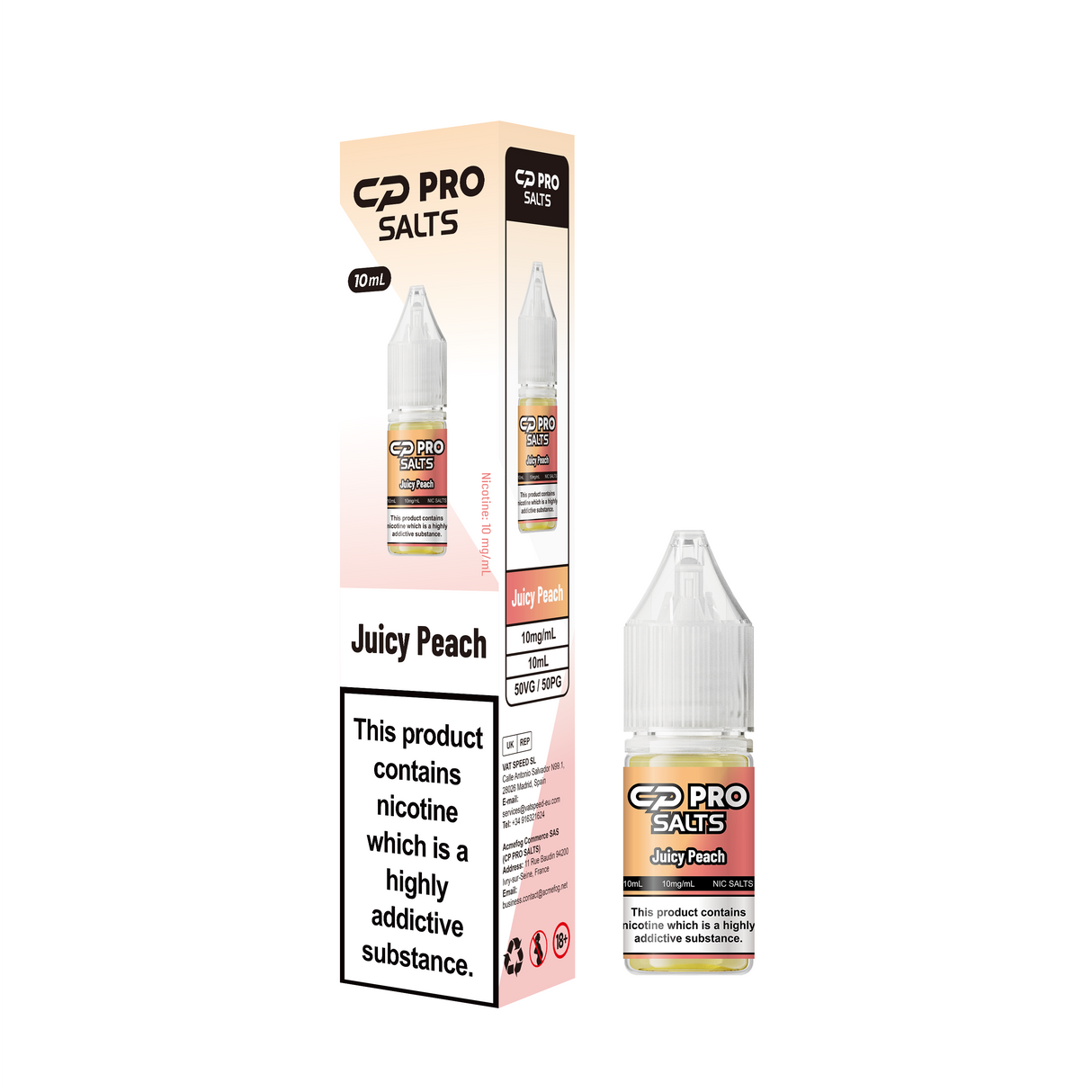 Crystal Pro CP Juicy Peach Nic Salt