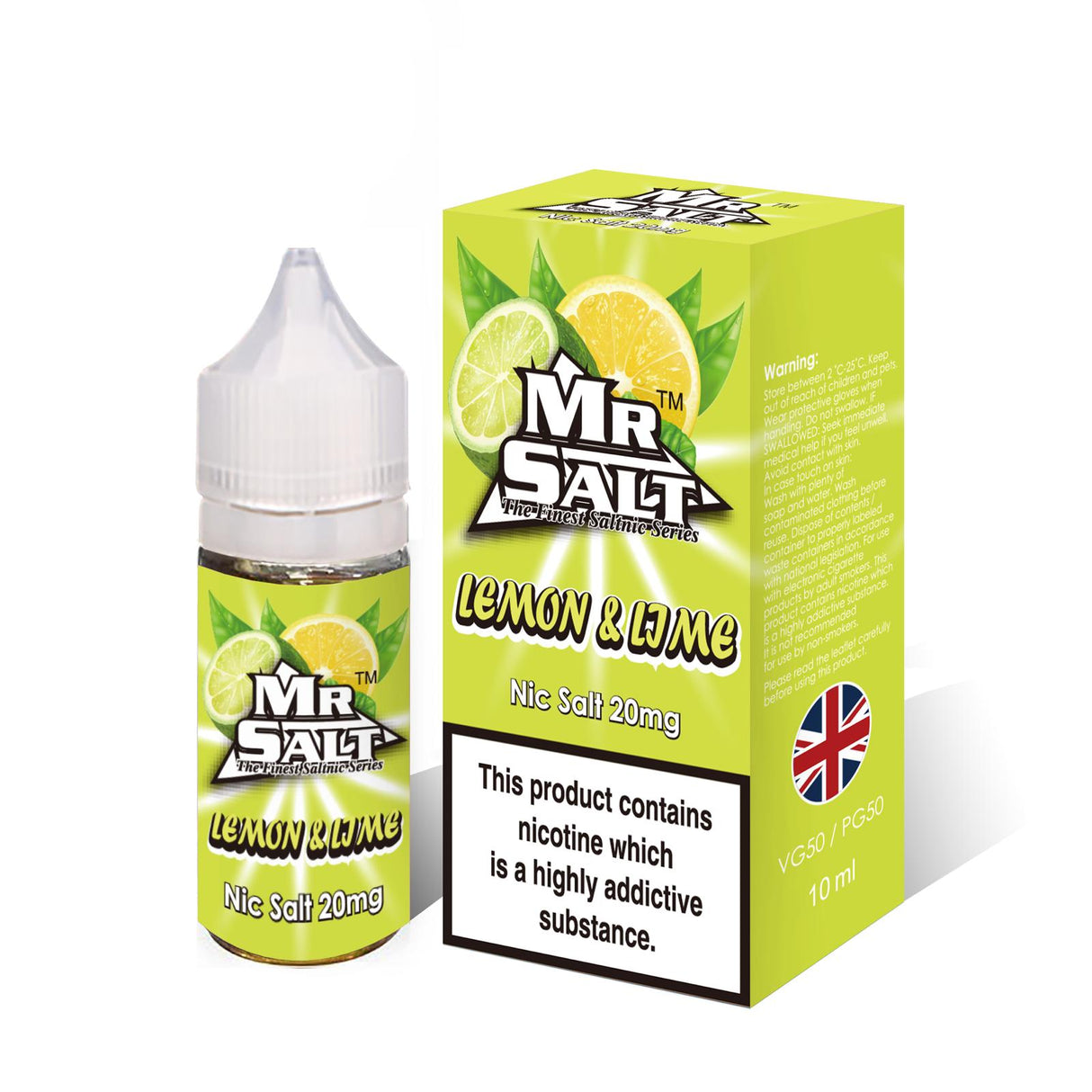 Mr Salt Lemon & Lime Nic Salt Vape Juice
