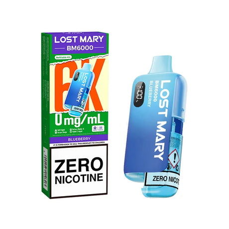 Blueberry Lost Mary BM6000 Zero Nicotine Prefilled Pod Kit