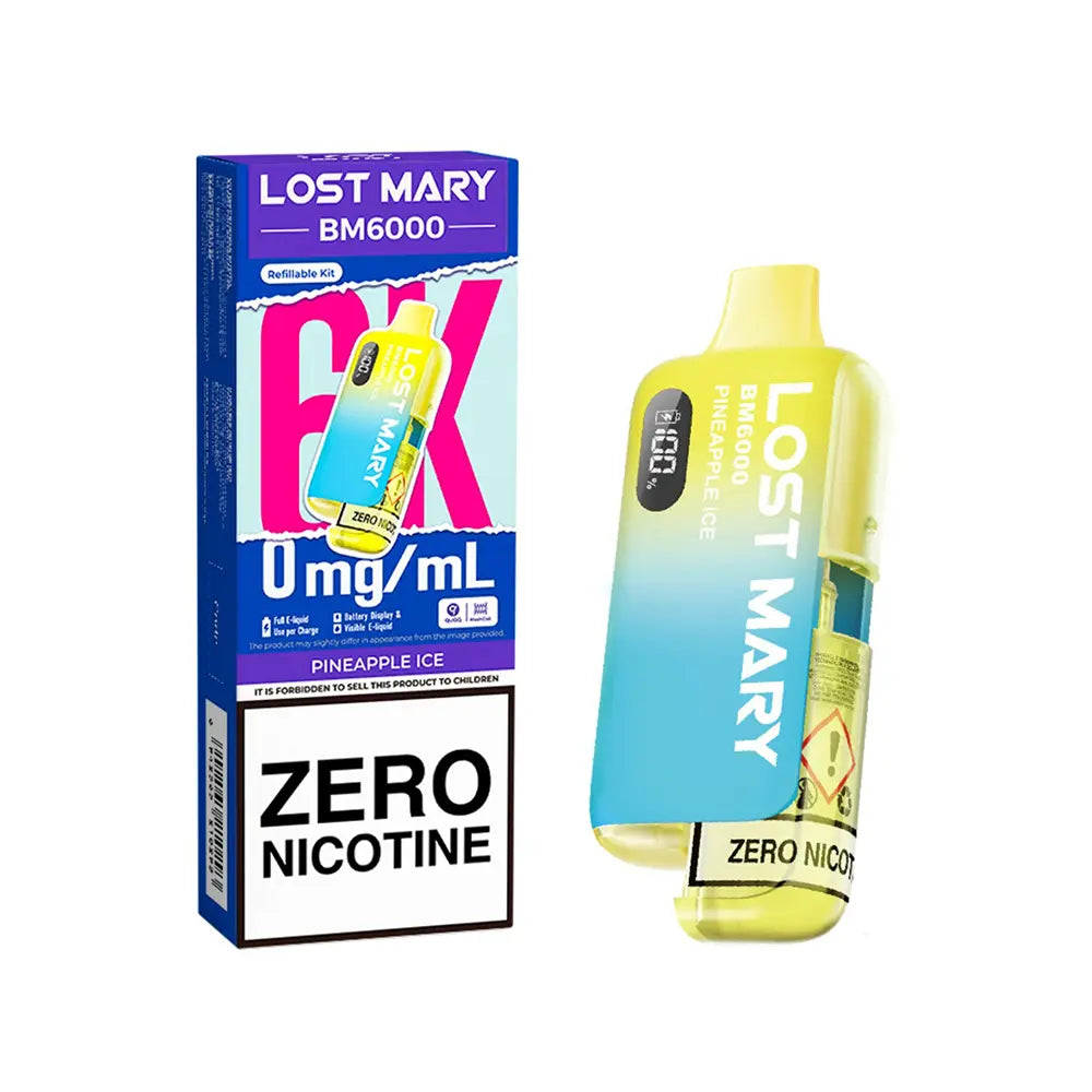 Pineapple ice Lost Mary BM6000 Zero Nicotine Prefilled Pod Kit