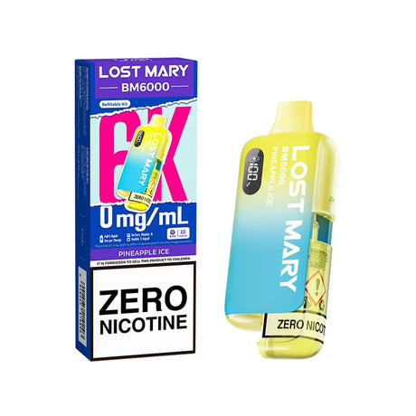 Pineapple ice Lost Mary BM6000 Zero Nicotine Prefilled Pod Kit