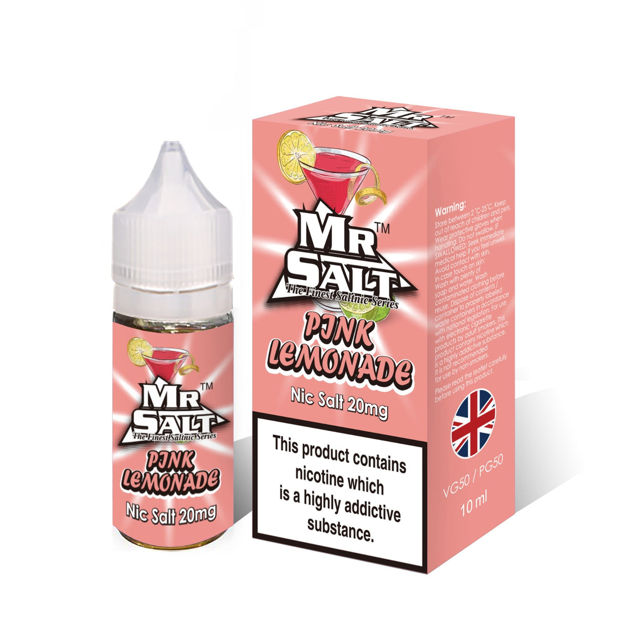 Mr Salt Pink Lemonade Nic Salt Vape Juice