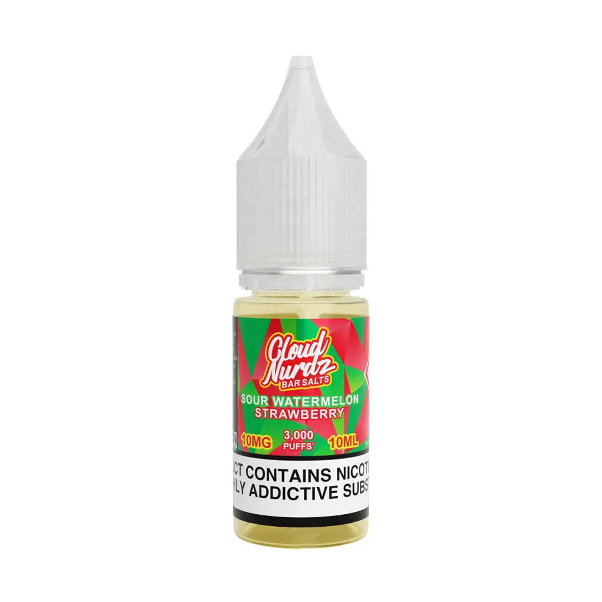 Cloud Nurdz Sour Watermelon Strawberry Nic Salt Vape Juice