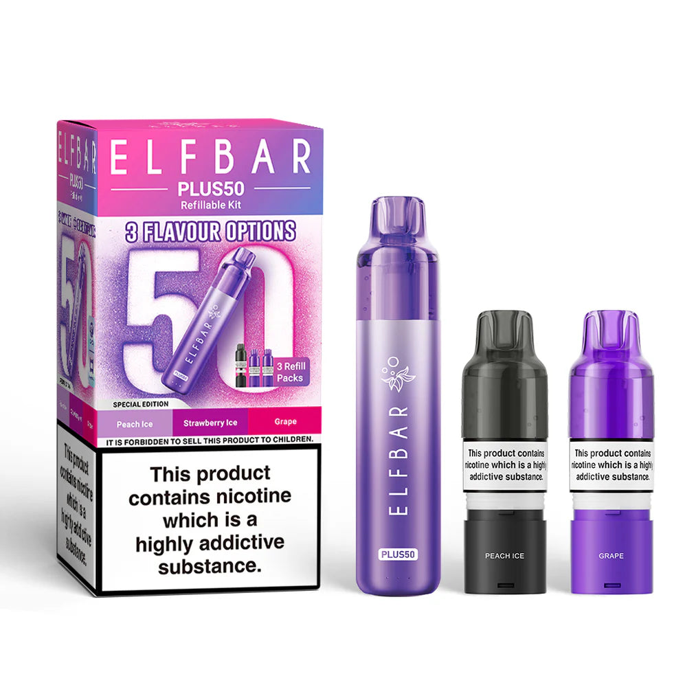 Special edtion Elf Bar Plus 50 Prefilled Pod Kit - Vape Coil