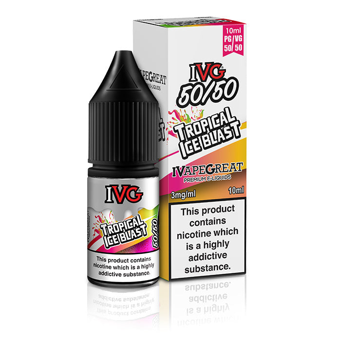 IVG 50/50 Tropical Ice Blast 10ml Nic Salt Vape Juice