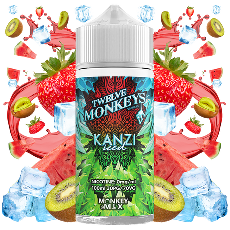 Twelve Monkeys Ice Age Kanzi Iced 100ml E-Liquid Shortfill