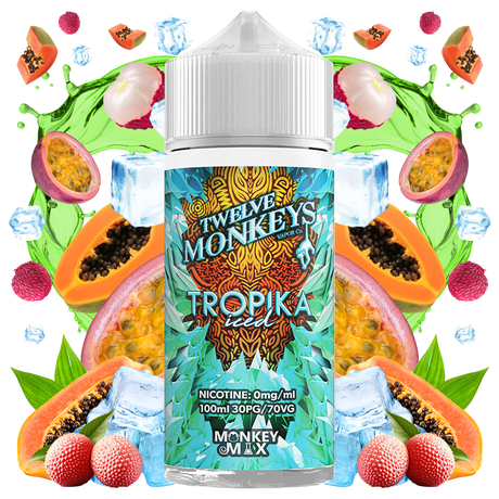 Twelve Monkeys Ice Age Tropika Iced 100ml E-Liquid Shortfill