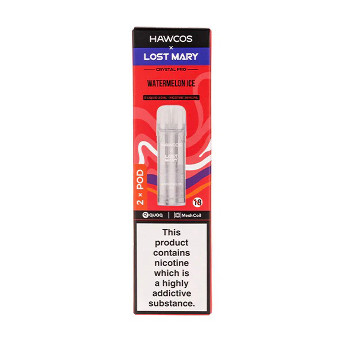 Hawcos x Lost Mary Crystal Pro Prefilled Pods