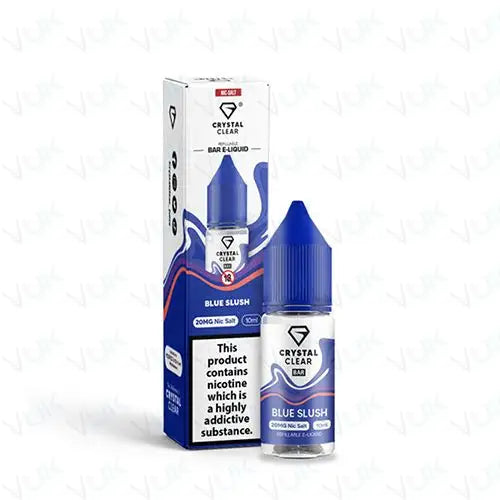 Crystal Clear Blue Slush Nic Salt Vape Juice