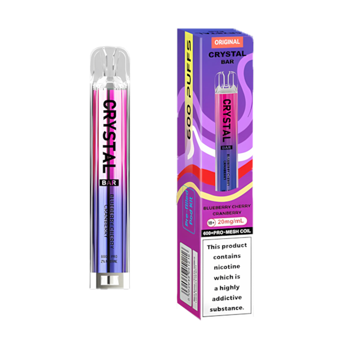 SKE Crystal Bar 600 Pod Kit