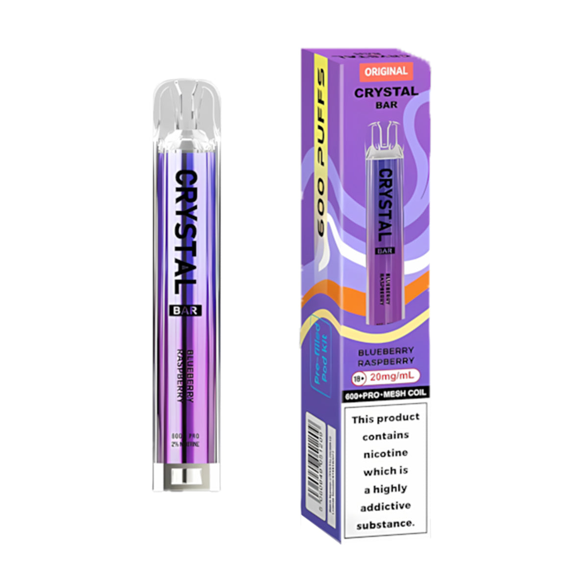 SKE Crystal Bar 600 Pod Kit