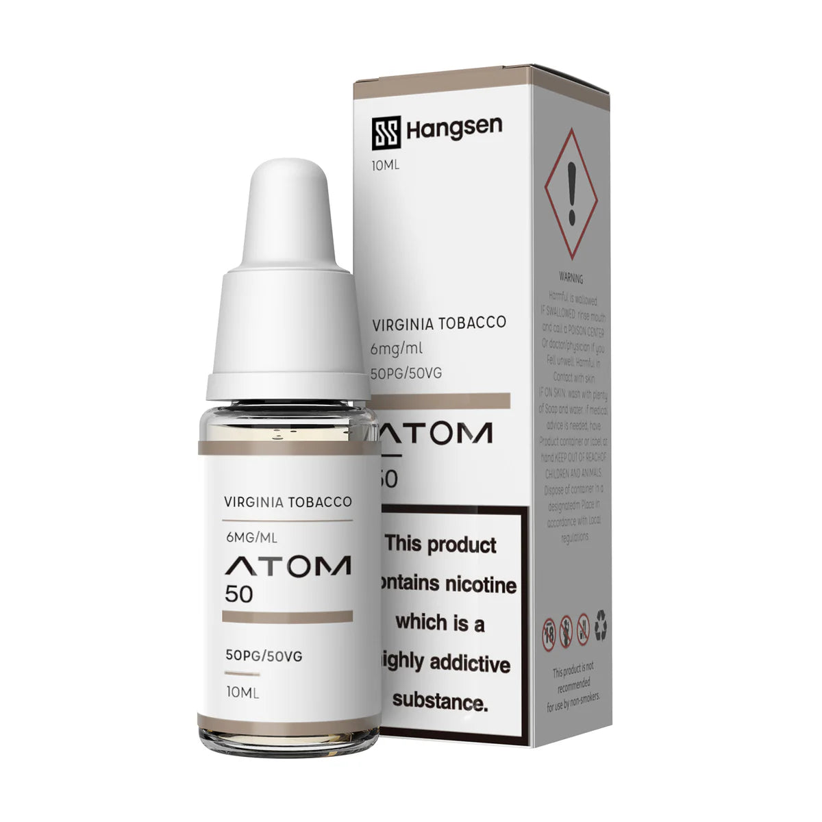 Hangsen 50/50 Virginia Tobacco 10ml Nic Salt Vape Juice