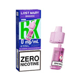 Blueberry Sour Raspberry Lost Mary BM6000 Zero Nicotine Prefilled Pods