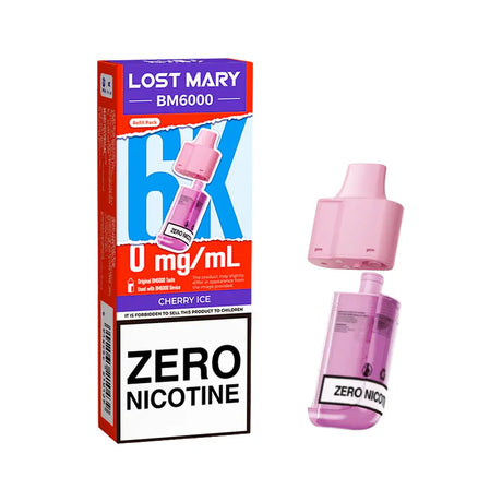 Cherry ice Lost Mary BM6000 Zero Nicotine Prefilled Pods