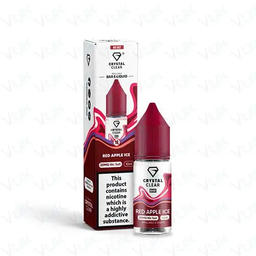 Crystal Clear Red Apple Ice Nic Salt Vape Juice