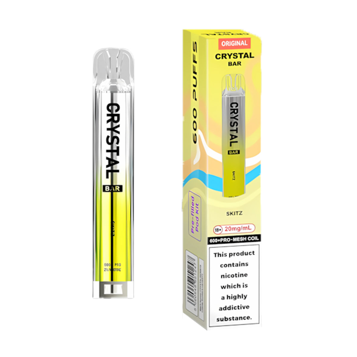 SKE Crystal Bar 600 Pod Kit