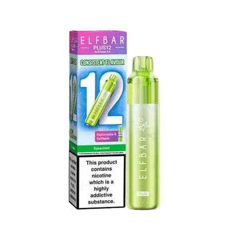 Spearmint Elf Bar Plus 12 Prefilled Pod Kit