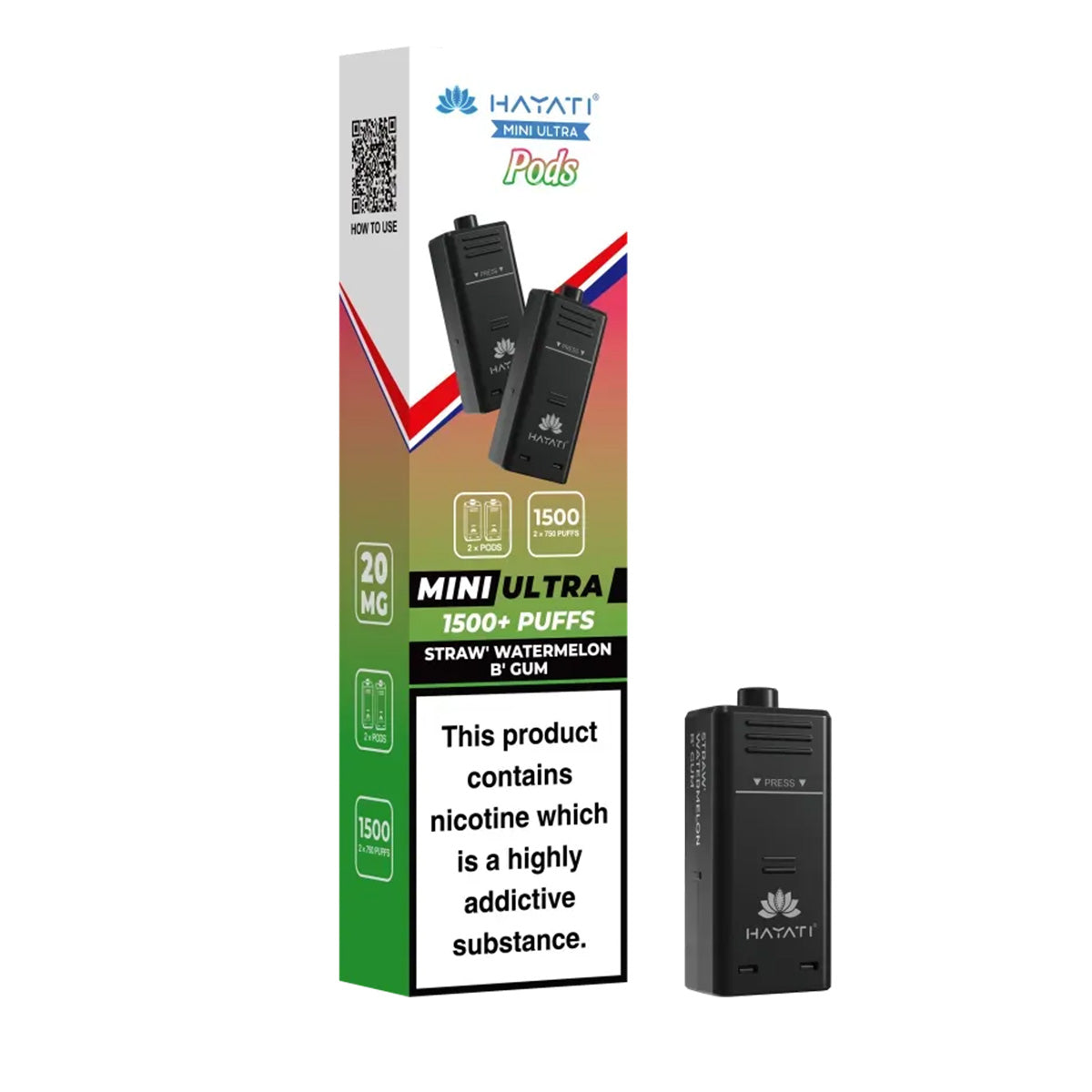 Hayati Mini Ultra 1500 Prefilled Pods